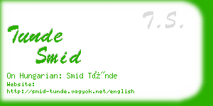 tunde smid business card